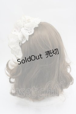 画像3: corgi-corgi / レースヘッドドレス風カチューシャ  アイボリー I-26-04-03-095-GO-AC-SA-ZI
