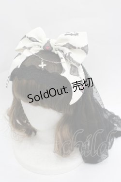 画像1: Angelic Pretty / Ghost Night Bride カチューシャ  アイボリー I-26-04-03-097-AP-AC-TE-ZI