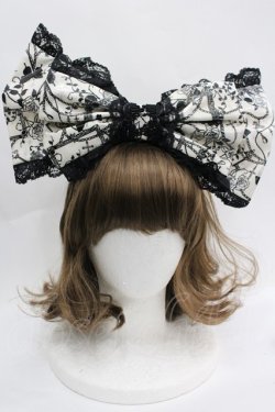 画像1: 危機裸裸商店 / デカりぼんカチューシャ  アイボリー I-26-04-03-098-GO-AC-SA-ZI