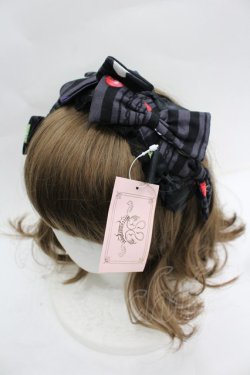 画像1: metamorphose / シトロンソーダヘッドドレス風カチューシャ  ブラック I-26-04-03-101-ME-AC-SA-ZI