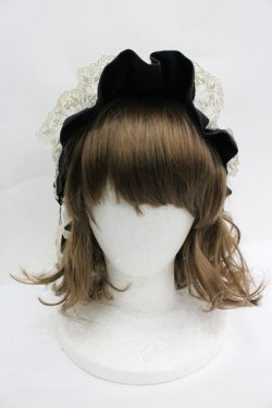 画像2: Innocent World / はしごレースフリルカチューシャ  ブラック I-26-04-03-103-IW-AC-SA-ZI