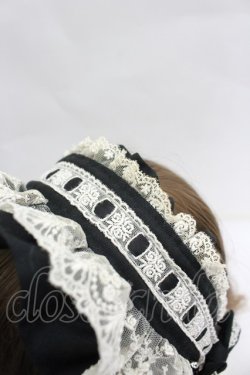 画像4: Innocent World / はしごレースフリルカチューシャ  ブラック I-26-04-03-103-IW-AC-SA-ZI