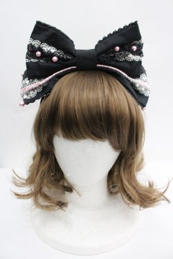画像1: Angelic Pretty / きまぐれバニラちゃんカチューシャ  クロ I-26-04-03-105-AP-AC-SA-ZI