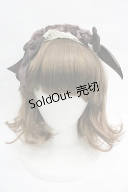 画像2: Innocent World / ローズリボンオーバルカチューシャ  ブラウン I-26-04-03-107-IW-AC-SA-ZI