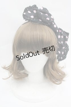 画像2: BABY,THE STARS SHINE BRIGHT / Baby Cafe柄Candyカチューシャ  ブラック×ピンク I-26-04-03-108-BA-AC-SA-ZI