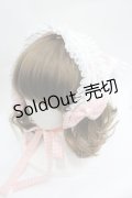 LOLITA / 五月アイコラボ/チェックリボンバブーシュカ  ピンク×白 I-26-04-03-110-LO-ZA-TE-ZI