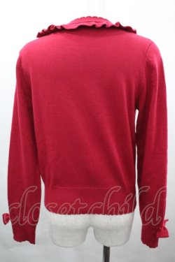 画像2: BABY,THE STARS SHINE BRIGHT / ローズレースニットカーディガン  ボルドーＸ白 I-26-04-03-012-BA-TO-SA-ZI