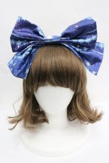画像1: Royal Princess Alice / Twinkle Snow Crystalカチューシャ  ネイビー I-26-04-03-111-LO-ZA-SA-ZI (1)