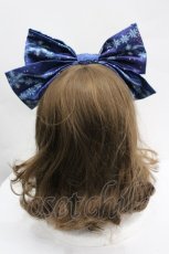 画像2: Royal Princess Alice / Twinkle Snow Crystalカチューシャ  ネイビー I-26-04-03-111-LO-ZA-SA-ZI (2)