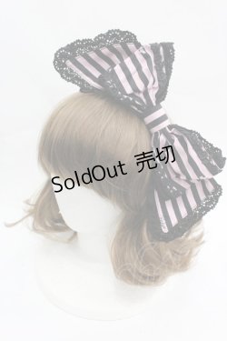 画像1: BABY,THE STARS SHINE BRIGHT / Baby Cafe柄ジェラートカチューシャ  ピンク×ブラック I-26-04-03-112-BA-AC-SA-ZI