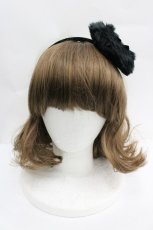 画像2: MILK / HATベビーパフカチューシャ  ブラック I-26-04-03-113-ML-AC-SA-ZI (2)