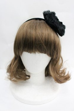 画像2: MILK / HATベビーパフカチューシャ  ブラック I-26-04-03-113-ML-AC-SA-ZI