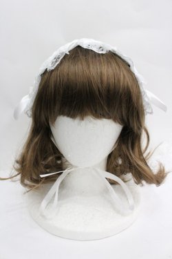 画像2: NOEMIE / キラキラハートビジューヘッドドレス  白 I-26-04-03-114-LO-AC-TE-ZI