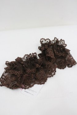 画像2: axes femme kawaii / クマ刺繍お袖留め  茶 I-26-04-03-123-AX-ZA-SA-ZI