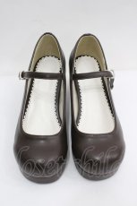 画像1: DearMyLove / マカロンヒールシューズ 23.5CM ブラウン I-26-04-03-124-EL-SH-SA-ZI (1)