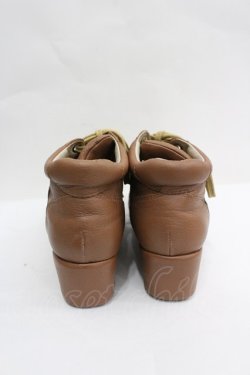 画像2: INGEBORG / カメリア編み上げブーツ  ブラウン I-26-04-03-125-LO-SH-SA-ZI