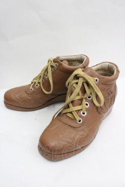 画像3: INGEBORG / カメリア編み上げブーツ  ブラウン I-26-04-03-125-LO-SH-SA-ZI