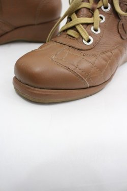 画像4: INGEBORG / カメリア編み上げブーツ  ブラウン I-26-04-03-125-LO-SH-SA-ZI