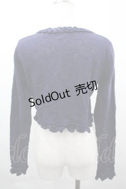 画像2: ALICE and the PIRATES / 刺繍ニットボレロ  ネイビー I-26-04-03-014-PA-TO-SA-ZI