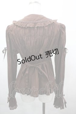 画像2: BABY,THE STARS SHINE BRIGHT / ベビードールブラウス  ブラウン I-26-04-03-002-BA-BL-SA-ZI