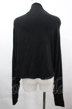 画像2: Na+H / 2連ベルトカーディガン  黒 I-26-04-03-017-PU-TO-SA-ZI