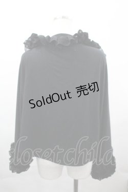 画像2: Na+H / フリルカーディガン  黒 I-26-04-03-018-PU-TO-SA-ZI