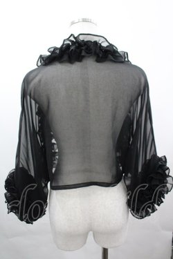 画像2: Na+H / シフォンボレロ  黒 I-26-04-03-019-PU-TO-SA-ZI