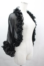 画像3: Na+H / シフォンボレロ  黒 I-26-04-03-019-PU-TO-SA-ZI (3)