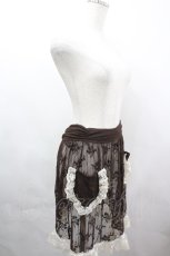 画像3: Eri Aino's collaboration / TT*AINレースエプロン L 中茶 I-26-04-03-024-PU-ZA-SA-ZI (3)