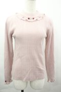 axes femme / バラボトルネックリブプルオーバー  ピンク I-26-04-03-026-AX-TO-SA-ZI