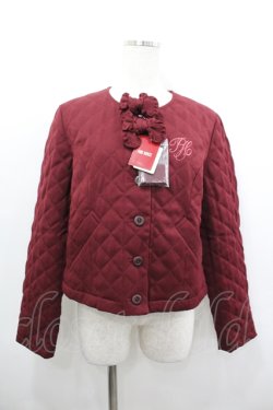 画像1: PINK HOUSE / リサイクルウーリッシュツイルジャケット  ボルドー I-26-04-06-031-LO-JA-SA-ZI