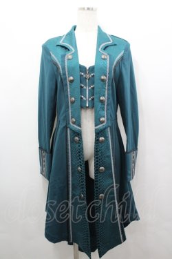 画像2: Arca rt Ovis（海外ロリータブランド） / ナポレオン風ロングジャケット XL グリーン I-26-04-06-034-LO-JA-SA-ZI