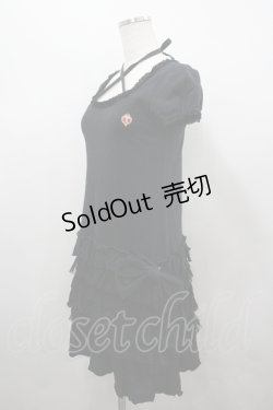 画像3: BABY,THE STARS SHINE BRIGHT / プリンセスドロップフリルカットワンピース  黒 I-26-04-06-037-BA-OP-SA-ZI