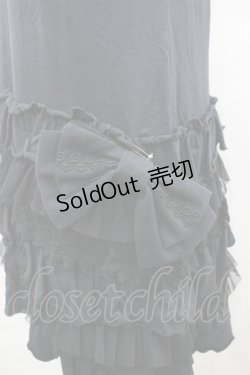 画像4: BABY,THE STARS SHINE BRIGHT / プリンセスドロップフリルカットワンピース  黒 I-26-04-06-037-BA-OP-SA-ZI