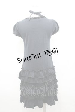 画像5: BABY,THE STARS SHINE BRIGHT / プリンセスドロップフリルカットワンピース  黒 I-26-04-06-037-BA-OP-SA-ZI