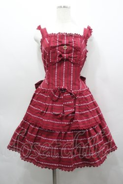 画像1: BABY,THE STARS SHINE BRIGHT / トランプレジメンタルジャンパースカート  赤 I-26-04-06-039-BA-OP-SA-ZI