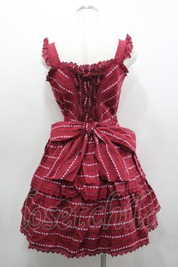 画像4: BABY,THE STARS SHINE BRIGHT / トランプレジメンタルジャンパースカート  赤 I-26-04-06-039-BA-OP-SA-ZI