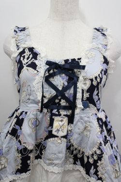 画像2: ALICE and the PIRATES / 宝石柄ジャンパースカート  紺 I-26-04-06-040-PA-OP-SA-ZI