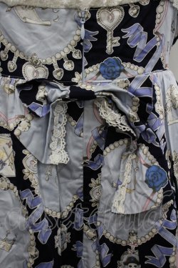 画像4: ALICE and the PIRATES / 宝石柄ジャンパースカート  紺 I-26-04-06-040-PA-OP-SA-ZI