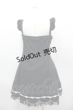 画像3: Innocent World / ドットリボンジャンパースカート  黒Ｘ白 I-26-04-06-041-IW-OP-SA-ZI