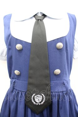 画像2: To Alice / ポリスレイヤード風ワンピース  ネイビー I-26-04-06-042-LO-OP-SA-ZI