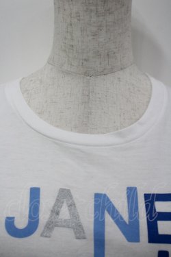 画像3: Jane Marple / Signature Printed T-shirt S 白×ブルー I-26-04-06-005-JM-TO-TE-ZI