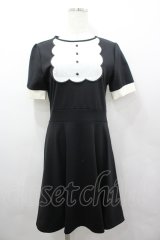 MILK / Annieワンピ  黒Ｘアイボリー I-26-04-06-043-ML-OP-SA-ZI