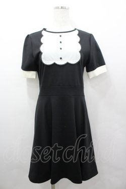 画像1: MILK / Annieワンピ  黒Ｘアイボリー I-26-04-06-043-ML-OP-SA-ZI