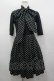 画像1: MILK / Anna Scarfワンピース  黒Ｘ白 I-26-04-06-045-ML-OP-SA-ZI (1)