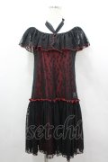 MILK / dreamy dress  黒Ｘ赤 I-26-04-06-049-ML-OP-SA-ZI