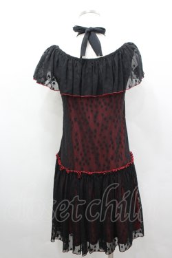画像2: MILK / dreamy dress  黒Ｘ赤 I-26-04-06-049-ML-OP-SA-ZI