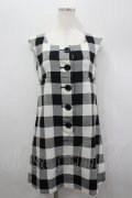 MILK / ROB ROYジャンパースカート  黒Ｘ白チェック I-26-04-06-052-ML-OP-SA-ZI