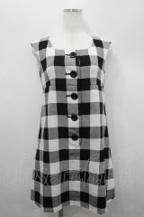 MILK / ROB ROYジャンパースカート  黒Ｘ白チェック I-26-04-06-052-ML-OP-SA-ZI
