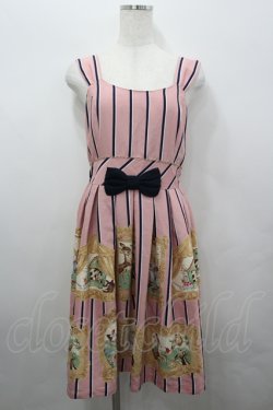 画像1: Emily Temple cute / フェアリーテイルフレームノースリーブワンピース  ピンク I-26-04-06-055-ET-OP-SA-ZI